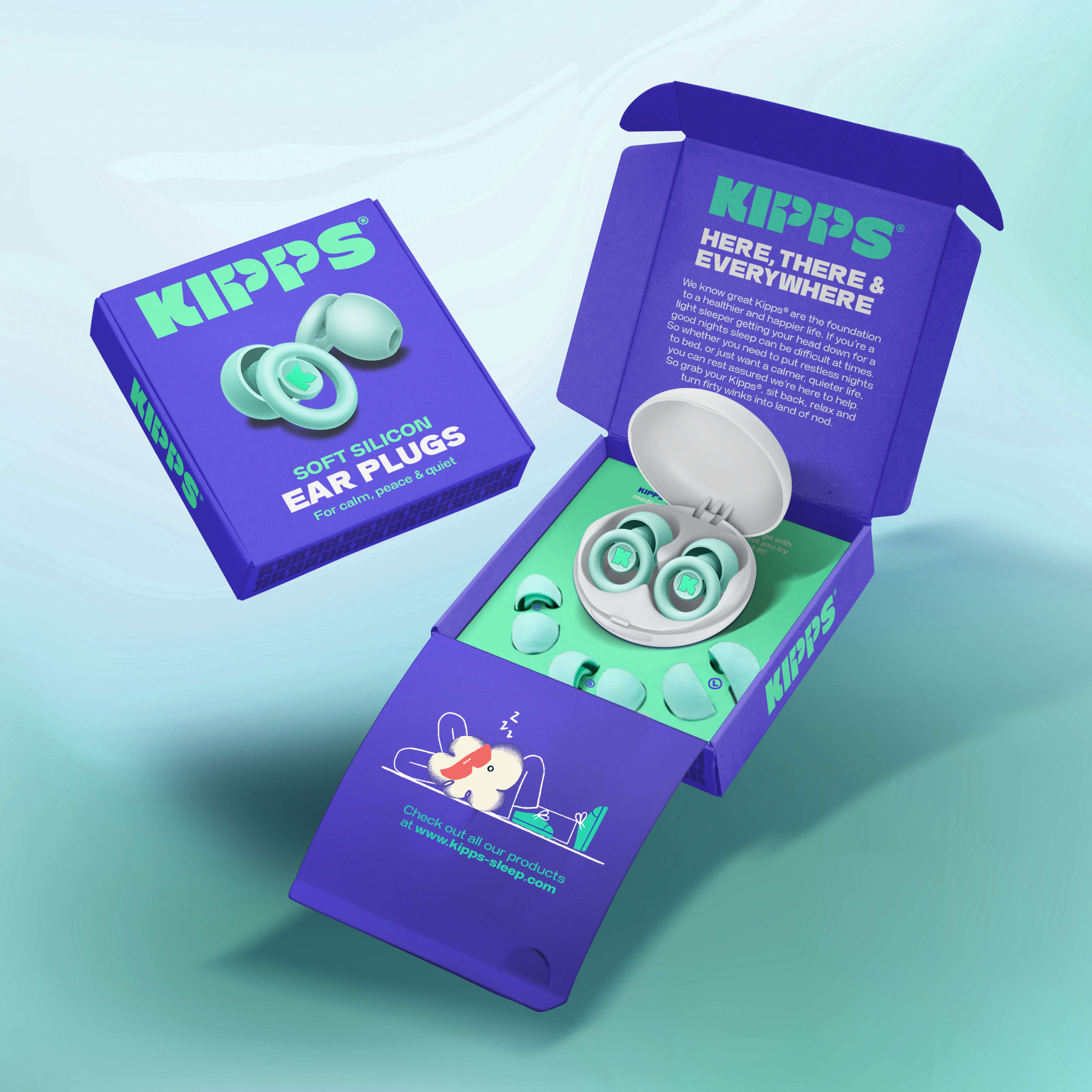 KIPPS Soft Silicon Ear Plugs - Tranquility